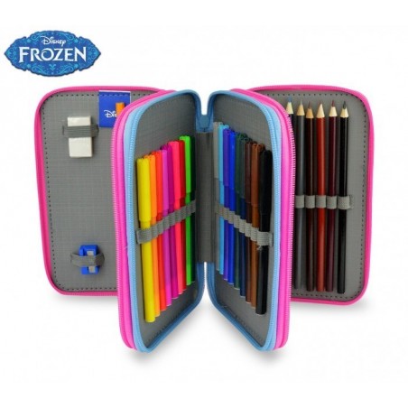 FR16109 - Trousse à trois compartiments + 43 pièces - LA REINE DES NEIGES - DISNEY