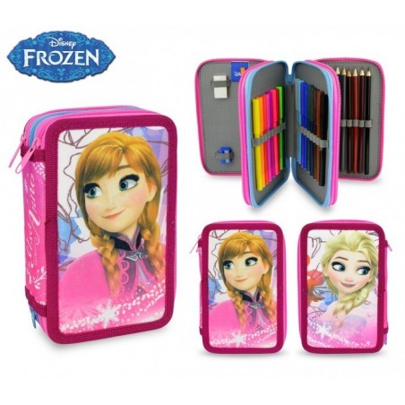 FR16109 - Trousse à trois compartiments + 43 pièces - LA REINE DES NEIGES - DISNEY