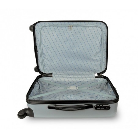 Valise rigide avec 4 roulettes et poignée réglable ABS - Pierre Cardin 