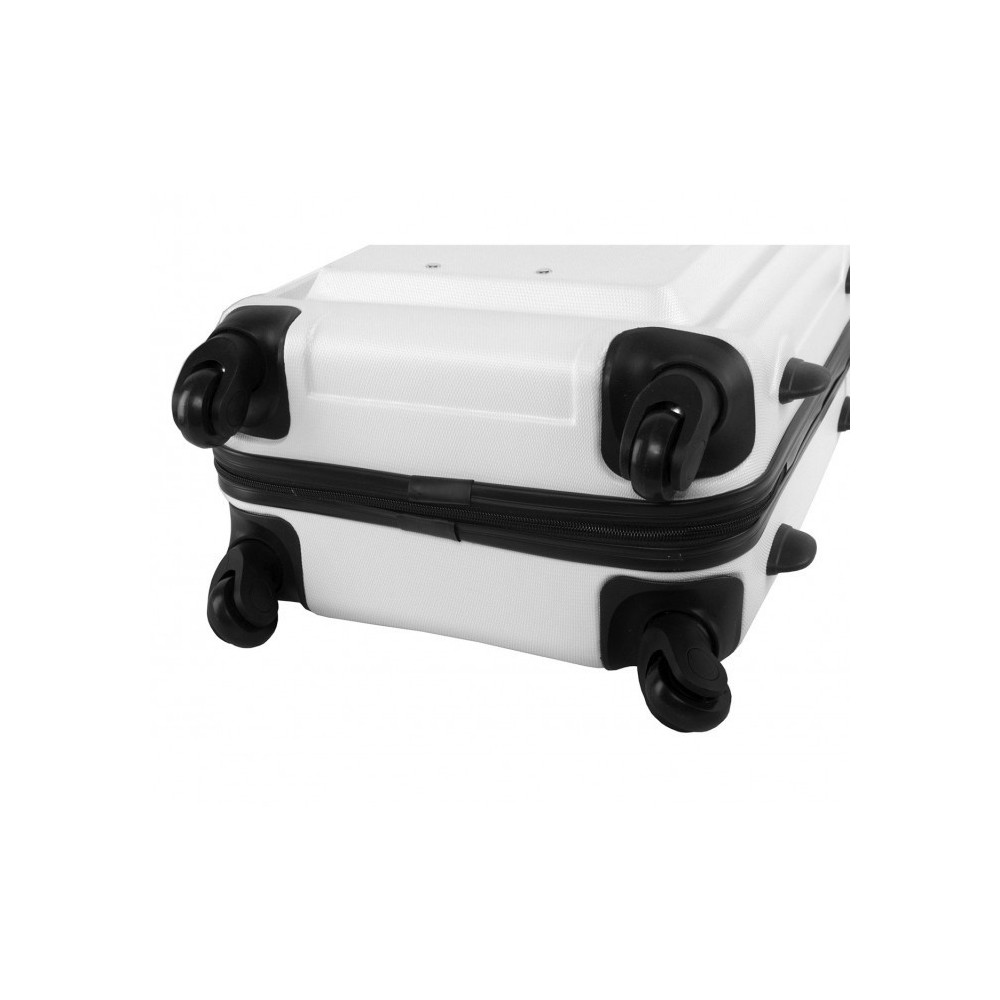 Valise rigide avec 4 roulettes et poignée réglable ABS - Pierre Cardin 