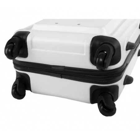 Valise rigide avec 4 roulettes et poignée réglable ABS - Pierre Cardin 