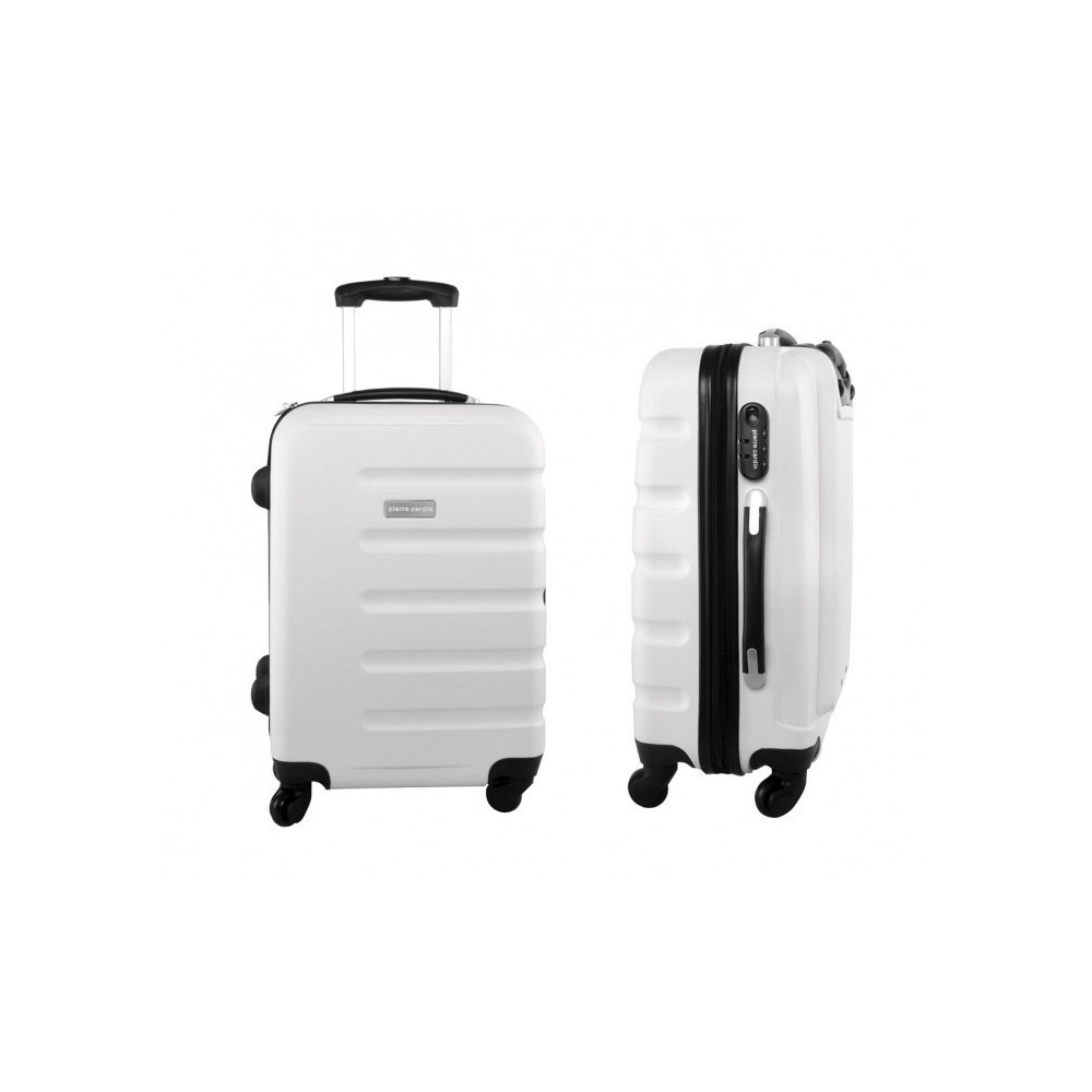 Valise rigide avec 4 roulettes et poignée réglable ABS - Pierre Cardin 