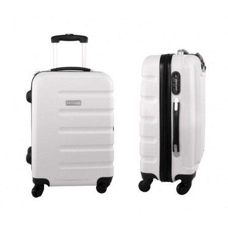 Valise rigide avec 4 roulettes et poignée réglable ABS - Pierre Cardin 