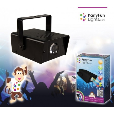 863894 - Mini projecteur-phare-7 LED-PARTY-FUN LUMIERE mod. Effet disco [Efficacité énergétique classe A ++]