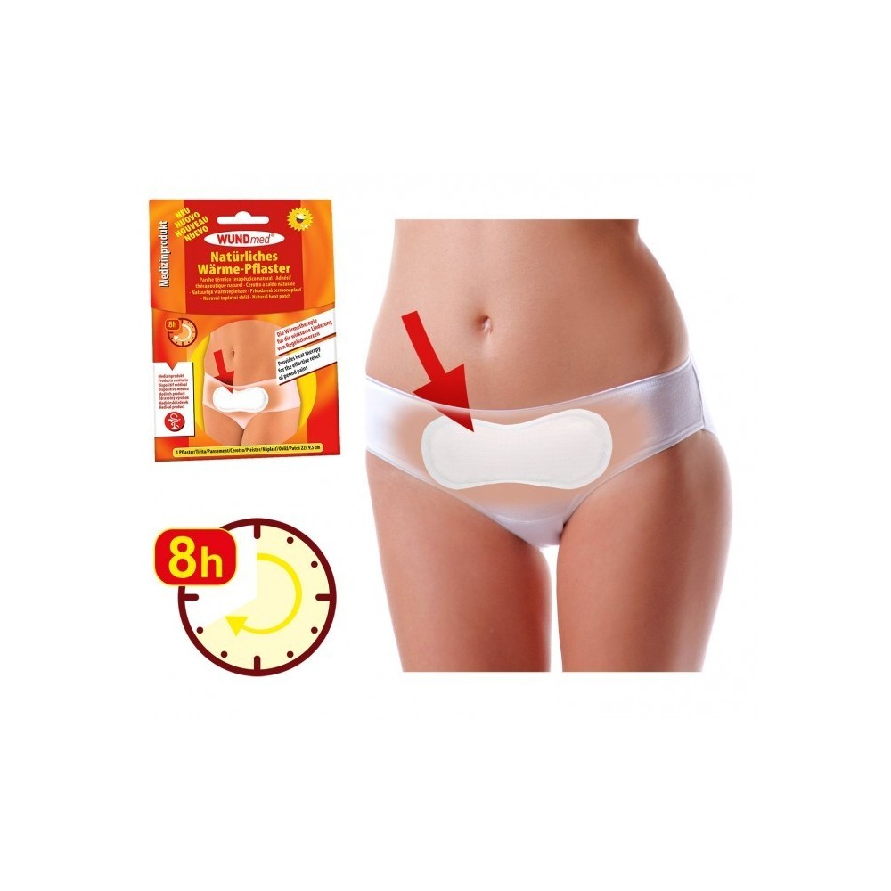 626732-Ensemble de 2 plaques thermiques thérapeutiques pour les douleurs menstruelles- jusque 8 heures