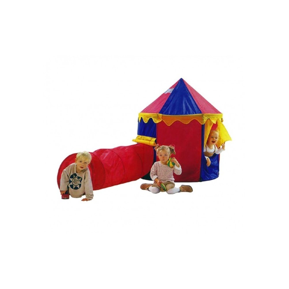 167830 - Tente de campagne pour enfants avec motif cirque (comprend tunnel) - 260x105x125 CM - Ligne Cigioki