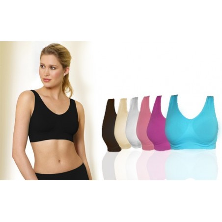 Lot de 6 soutiens-gorge sans coutures femme - de sport