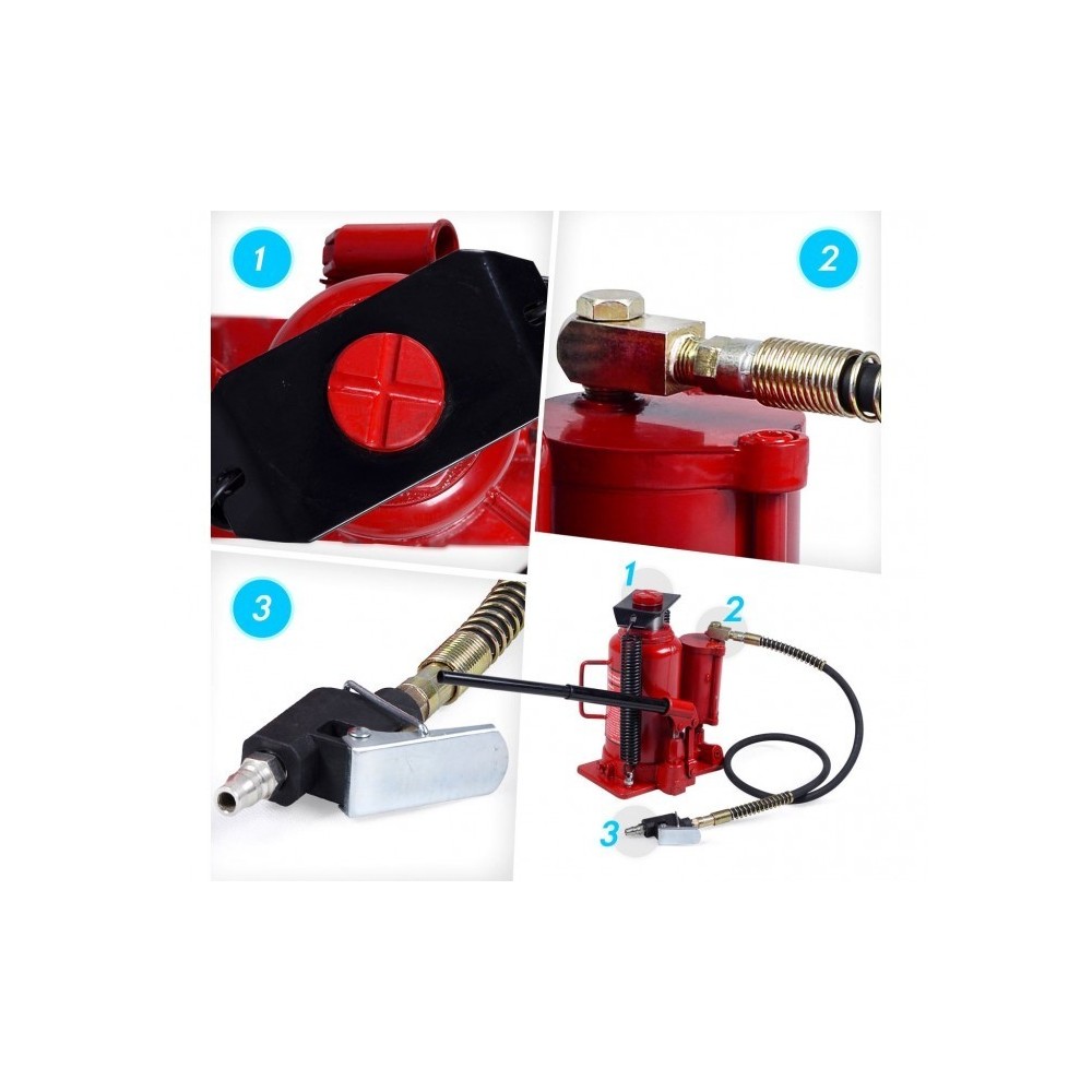 ST3054 - Vérin hydraulique en forme de bouteille manuelle à air comprimé - Jusqu'à 12 T