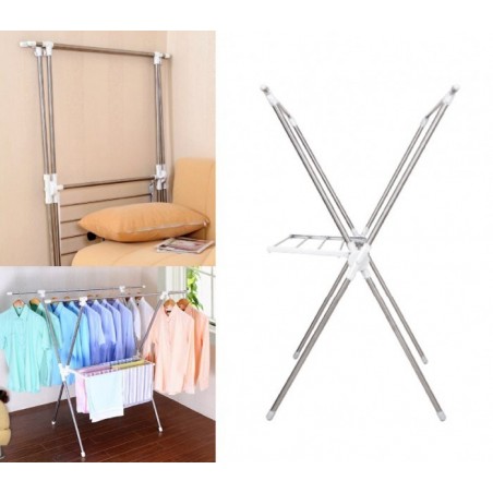 367137 - Tancarville - Séche linge - Cintres de soutien multifonction avec fermeture