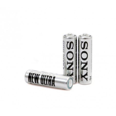 PACK DE 32, 52, 76 OU 100 PILES SONY NEW ULTRA - FORMAT AA - R6 1.5V - ZINC CHARBON 