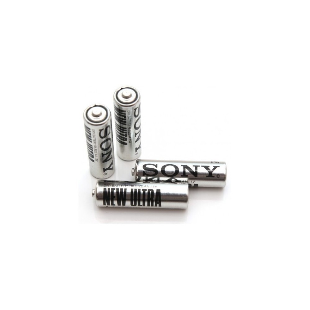 PACK DE 32, 52, 76 OU 100 PILES SONY NEW ULTRA - FORMAT AA - R6 1.5V - ZINC CHARBON 