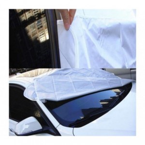 2269 COUVERTURE DE PARE-BRISE GRISE AVEC SANGLES DE FIXATION DE FIXATION ANTI NEIGE OU SOLEIL 2