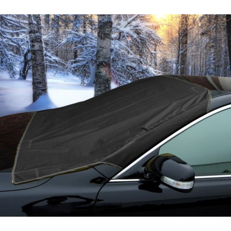2270 COUVERTURE DE PARE-BRISE NOIRE ANTI NEIGE OU SOLEIL AVEC AIMANTS