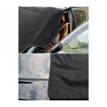2270 COUVERTURE DE PARE-BRISE NOIRE ANTI NEIGE OU SOLEIL AVEC AIMANTS
