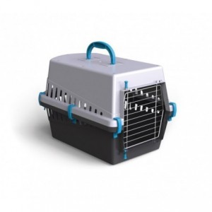 10571 caisse de transport avec grille en metal pour chiens et chats 50 cm