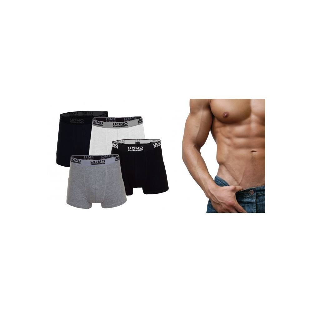 Lot shorts boxer en coton sous-vêtements pour hommes