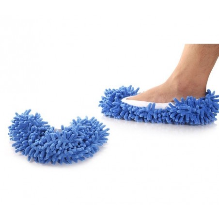 UNE PAIRE DE PANTOUFLES MOP 2 EN 1 MICROFIBRES POUR NETTOYER EN MARCHANT - DOUBLE UTILISATION - JUSQU'AU 44 UNE PAIRE DE PANTOUFLES MOP 2 EN 1 MICROFIBRES POUR NETTOYER EN MARCHANT - DOUBLE UTILISATION - JUSQU'AU 44