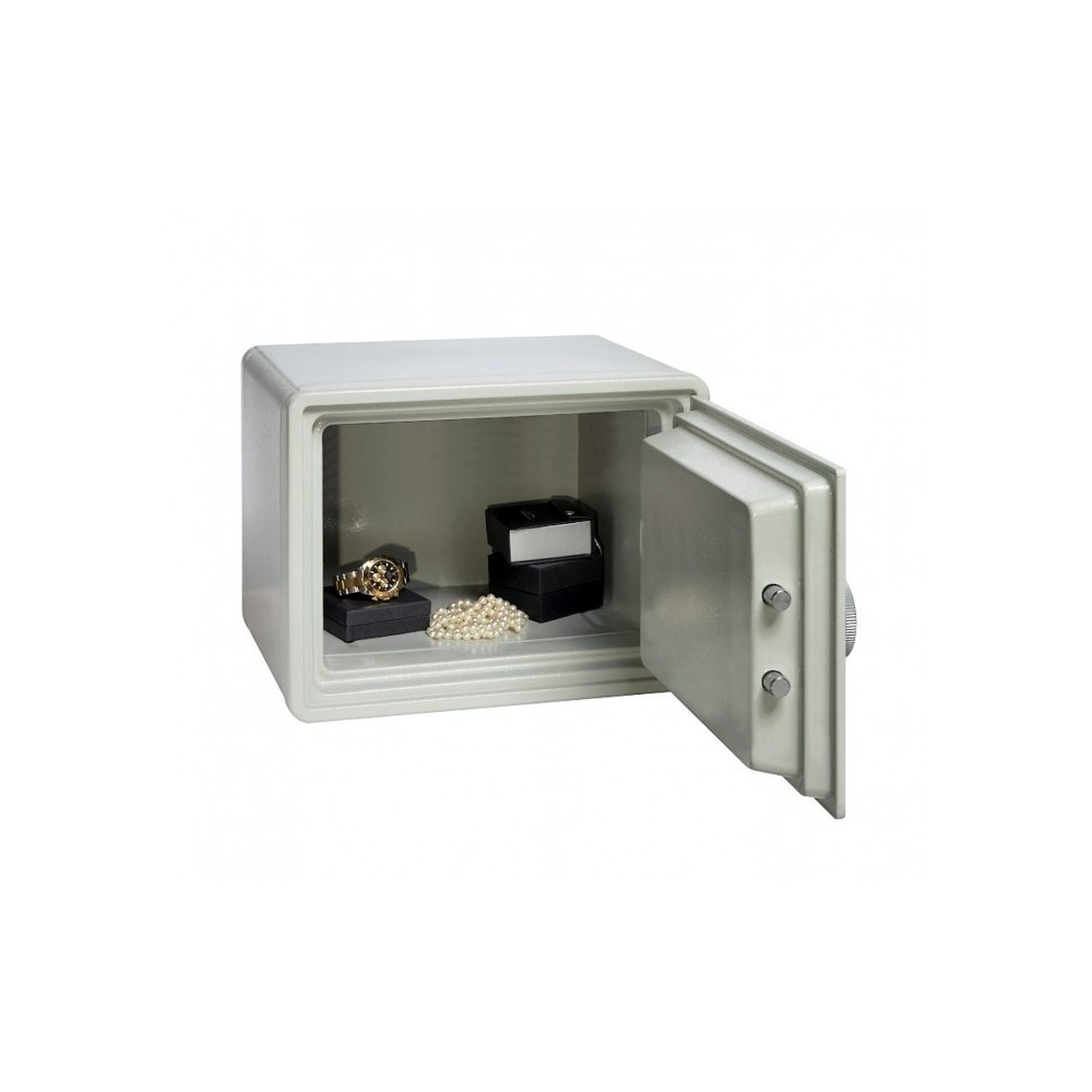 Coffre-fort électronique avec batterie (23 x 17 cm) (Gris)