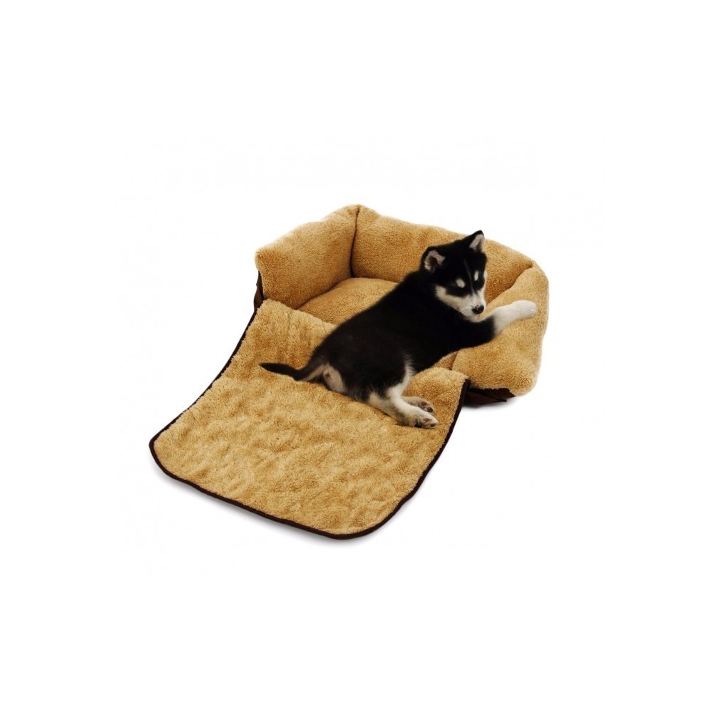 Couffin depliable double fonction panier pour chien doux 82x46x18 