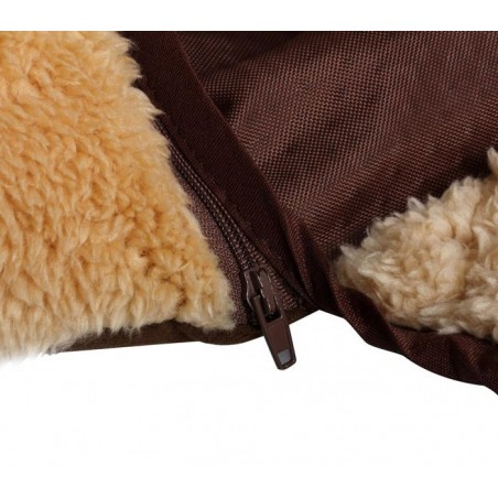 Couffin depliable double fonction panier pour chien doux 82x46x18 