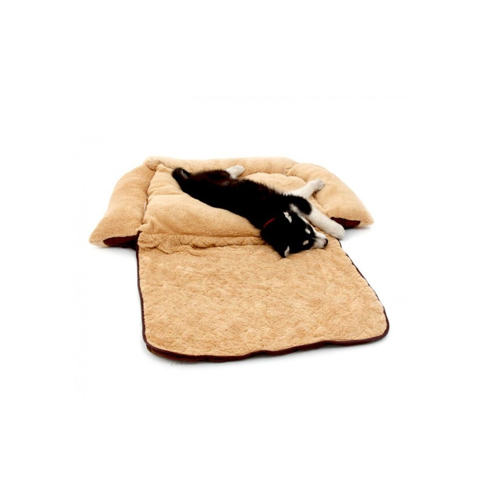 Couffin depliable double fonction panier pour chien doux 112x55x18