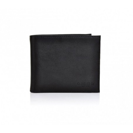 S04 Portefeuille noir CALVIN KLEIN pour homme en vrai cuir
