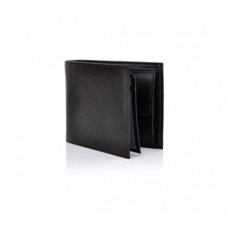 S04 Portefeuille noir CALVIN KLEIN pour homme en vrai cuir