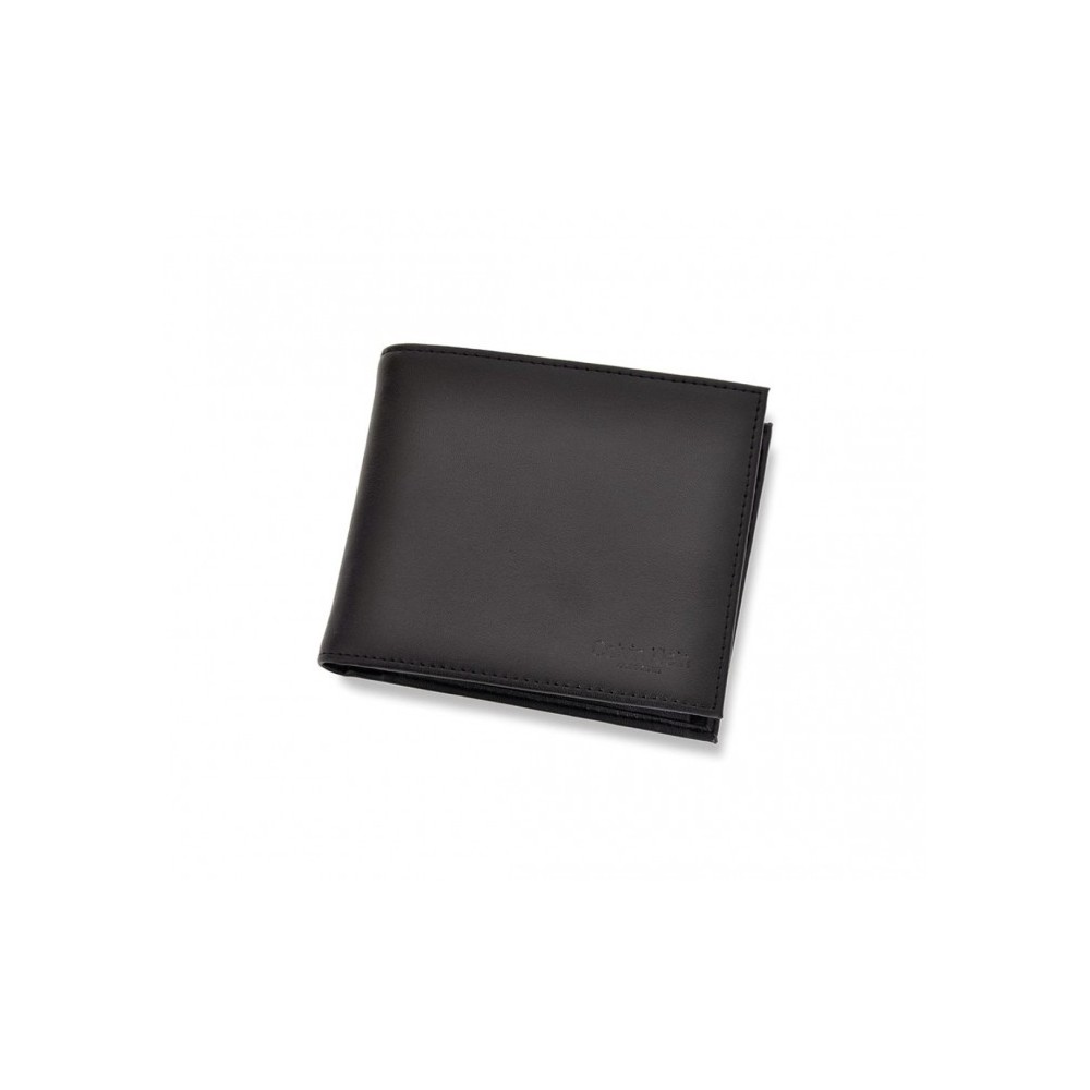 S04 Portefeuille noir CALVIN KLEIN pour homme en vrai cuir